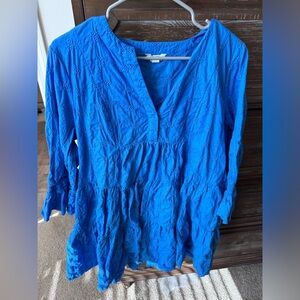 Crown & Ivy Vibrant Blue Textured dress